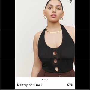 Reformation liberty knit top